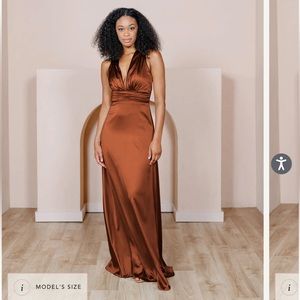 Revelry Size 0 Satin Dress